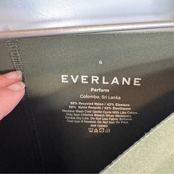 Everlane Olive Green Perform Sculpt Active High Rise Leggings Size Small - Picture 4 of 6
